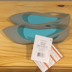 Crocs Rio Point Flat Platinum Pool 8